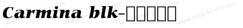 Carmina blk字体转换